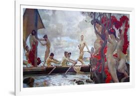 Ulysses And Sirens-Otto Greiner-Framed Art Print