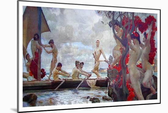 Ulysses And Sirens-Otto Greiner-Mounted Art Print