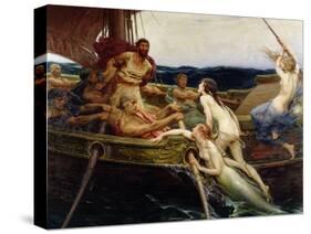 Ulysses and the Sirens, 1909-Herbert James Draper-Stretched Canvas