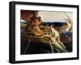 Ulysses and the Sirens, 1909-Herbert James Draper-Framed Giclee Print