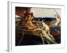 Ulysses and the Sirens, 1909-Herbert James Draper-Framed Giclee Print