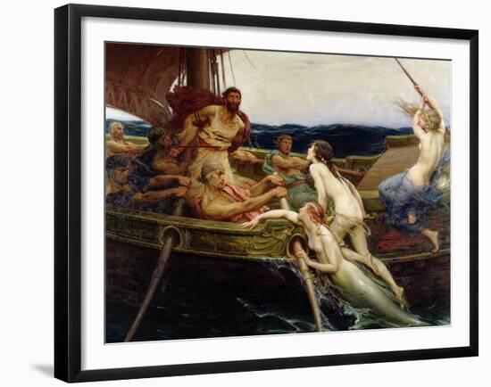 Ulysses and the Sirens, 1909-Herbert James Draper-Framed Giclee Print