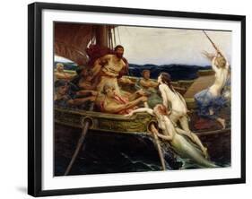 Ulysses and the Sirens, 1909-Herbert James Draper-Framed Giclee Print