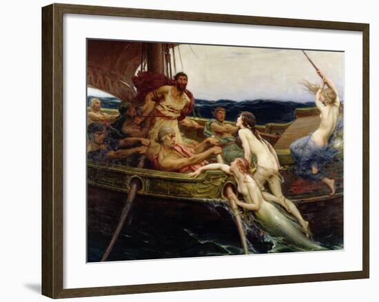 Ulysses and the Sirens, 1909-Herbert James Draper-Framed Giclee Print