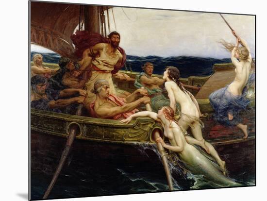 Ulysses and the Sirens, 1909-Herbert James Draper-Mounted Giclee Print