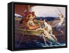 Ulysses and the Sirens, 1910-Herbert James Draper-Framed Stretched Canvas