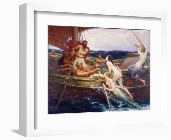 Ulysses and the Sirens, 1910-Herbert James Draper-Framed Giclee Print