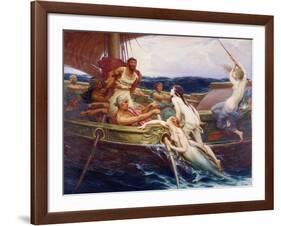 Ulysses and the Sirens, 1910-Herbert James Draper-Framed Giclee Print