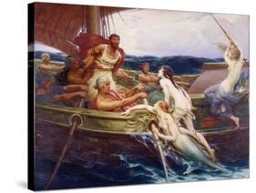 Ulysses and the Sirens, 1910-Herbert James Draper-Stretched Canvas