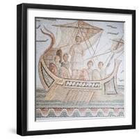 Ulysses and the Sirens, from "The Odyssey" by Homer-null-Framed Giclee Print