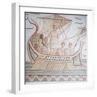 Ulysses and the Sirens, from "The Odyssey" by Homer-null-Framed Giclee Print