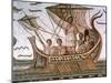 Ulysses and the Sirens, Roman Mosaic, 3rd Century Ad-null-Mounted Giclee Print