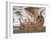 Ulysses and the Sirens, Roman Mosaic, 3rd Century Ad-null-Framed Premium Giclee Print