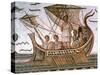 Ulysses and the Sirens, Roman Mosaic, 3rd Century Ad-null-Stretched Canvas