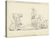 Ulysses Asleep Laid on His Own Coast by the Phaeacian Sailors-John Flaxman-Stretched Canvas