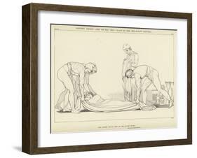 Ulysses Asleep Laid on His Own Coast by the Phaeacian Sailors-John Flaxman-Framed Giclee Print