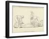 Ulysses Asleep Laid on His Own Coast by the Phaeacian Sailors-John Flaxman-Framed Giclee Print