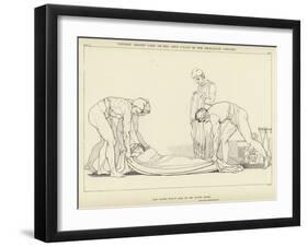 Ulysses Asleep Laid on His Own Coast by the Phaeacian Sailors-John Flaxman-Framed Giclee Print