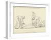 Ulysses Asleep Laid on His Own Coast by the Phaeacian Sailors-John Flaxman-Framed Giclee Print