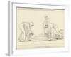 Ulysses Asleep Laid on His Own Coast by the Phaeacian Sailors-John Flaxman-Framed Giclee Print