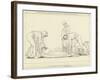 Ulysses Asleep Laid on His Own Coast by the Phaeacian Sailors-John Flaxman-Framed Giclee Print