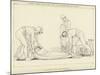 Ulysses Asleep Laid on His Own Coast by the Phaeacian Sailors-John Flaxman-Mounted Giclee Print