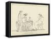 Ulysses at the Table of Circe-John Flaxman-Framed Stretched Canvas