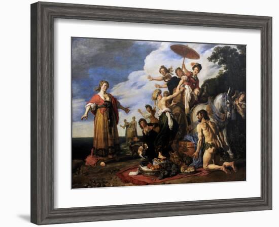 Ulysses before Nausicaa, 1619-Pieter Lastman-Framed Giclee Print