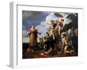 Ulysses before Nausicaa, 1619-Pieter Lastman-Framed Giclee Print