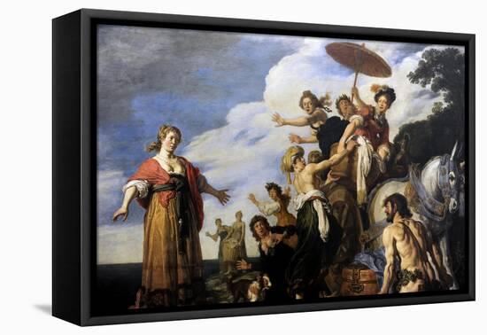 Ulysses before Nausicaa, 1619-Pieter Lastman-Framed Stretched Canvas