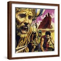 Ulysses Begged His Crew to Release Him So He Could Answer the Sirens' Call-null-Framed Giclee Print