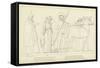 Ulysses Departing from Lacedaemon for Ithaca-John Flaxman-Framed Stretched Canvas