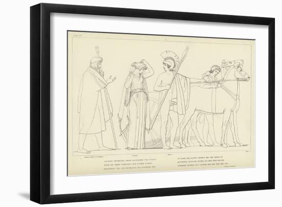 Ulysses Departing from Lacedaemon for Ithaca-John Flaxman-Framed Giclee Print