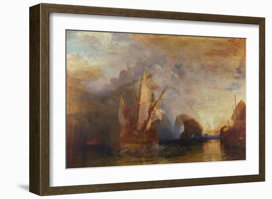 Ulysses Deriding Polyphemus, 1829-JMW Turner-Framed Premium Giclee Print