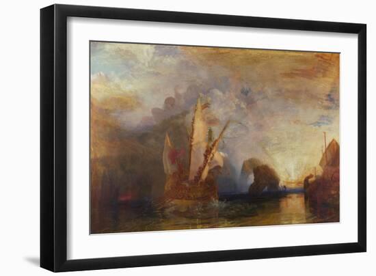 Ulysses Deriding Polyphemus, 1829-JMW Turner-Framed Premium Giclee Print