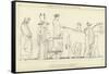 Ulysses Following the Car of Nausicaa-John Flaxman-Framed Stretched Canvas