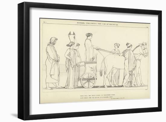 Ulysses Following the Car of Nausicaa-John Flaxman-Framed Giclee Print