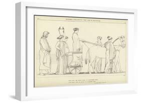 Ulysses Following the Car of Nausicaa-John Flaxman-Framed Giclee Print