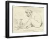 Ulysses Giving Wine to Polyphemus-John Flaxman-Framed Giclee Print