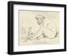 Ulysses Giving Wine to Polyphemus-John Flaxman-Framed Giclee Print