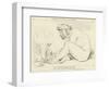 Ulysses Giving Wine to Polyphemus-John Flaxman-Framed Giclee Print