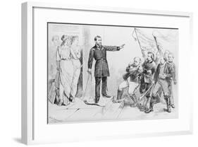 Ulysses Grant Vetoing Congress Bill-null-Framed Giclee Print