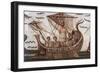 Ulysses in His Ship-null-Framed Art Print