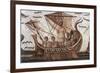 Ulysses in His Ship-null-Framed Premium Giclee Print