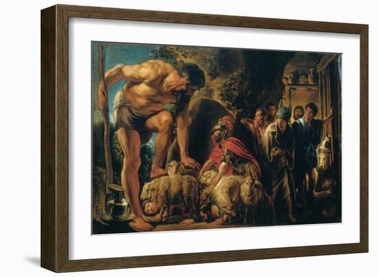 Ulysses in the Cave of Polyphemus-Jacob Jordaens-Framed Giclee Print