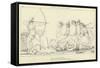 Ulysses Killing the Suitors-John Flaxman-Framed Stretched Canvas
