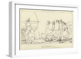 Ulysses Killing the Suitors-John Flaxman-Framed Giclee Print