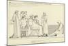 Ulysses on the Hearth Presenting Himself to Alcinous and Arete-John Flaxman-Mounted Giclee Print