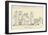 Ulysses on the Hearth Presenting Himself to Alcinous and Arete-John Flaxman-Framed Giclee Print