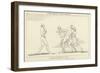 Ulysses Preparing to Fight with Irus-John Flaxman-Framed Giclee Print